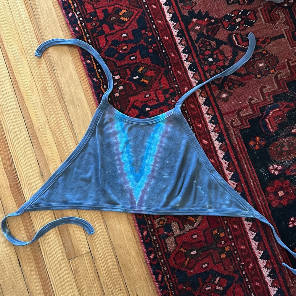 Tye Dye Backless Tie Top